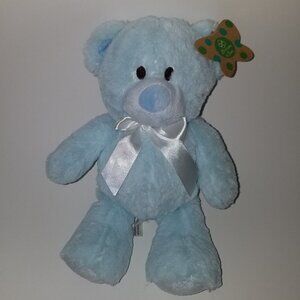 NEW My First Teddy Bear Plush 12" Lovey Toy Baby Boy Blossoms & Buds Evergreen
